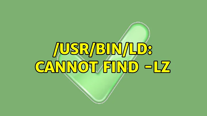 Ubuntu: /usr/bin/ld: cannot find -lz