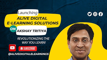 Launching Alive Digital E-Learning Solutions on Akshay Tritiya - Revolutionizing the Way You Learn!