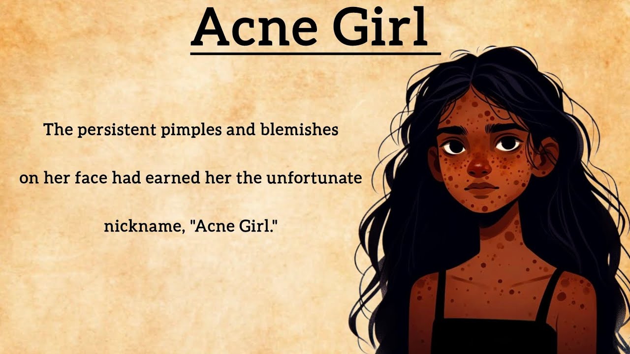 Outline Video Acne Girl English Story | Learn English Through Stories Everyday | Motivational Story | daily Story