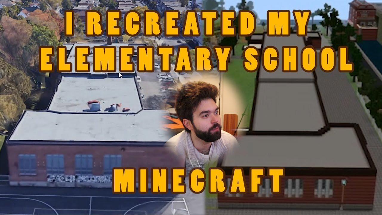 I recreated my Childhood School in Minecraft (Montreal, Quebec) - YouTube