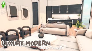 Building a Modern Luxury Apartment in Sims 4 | Speed build with CC