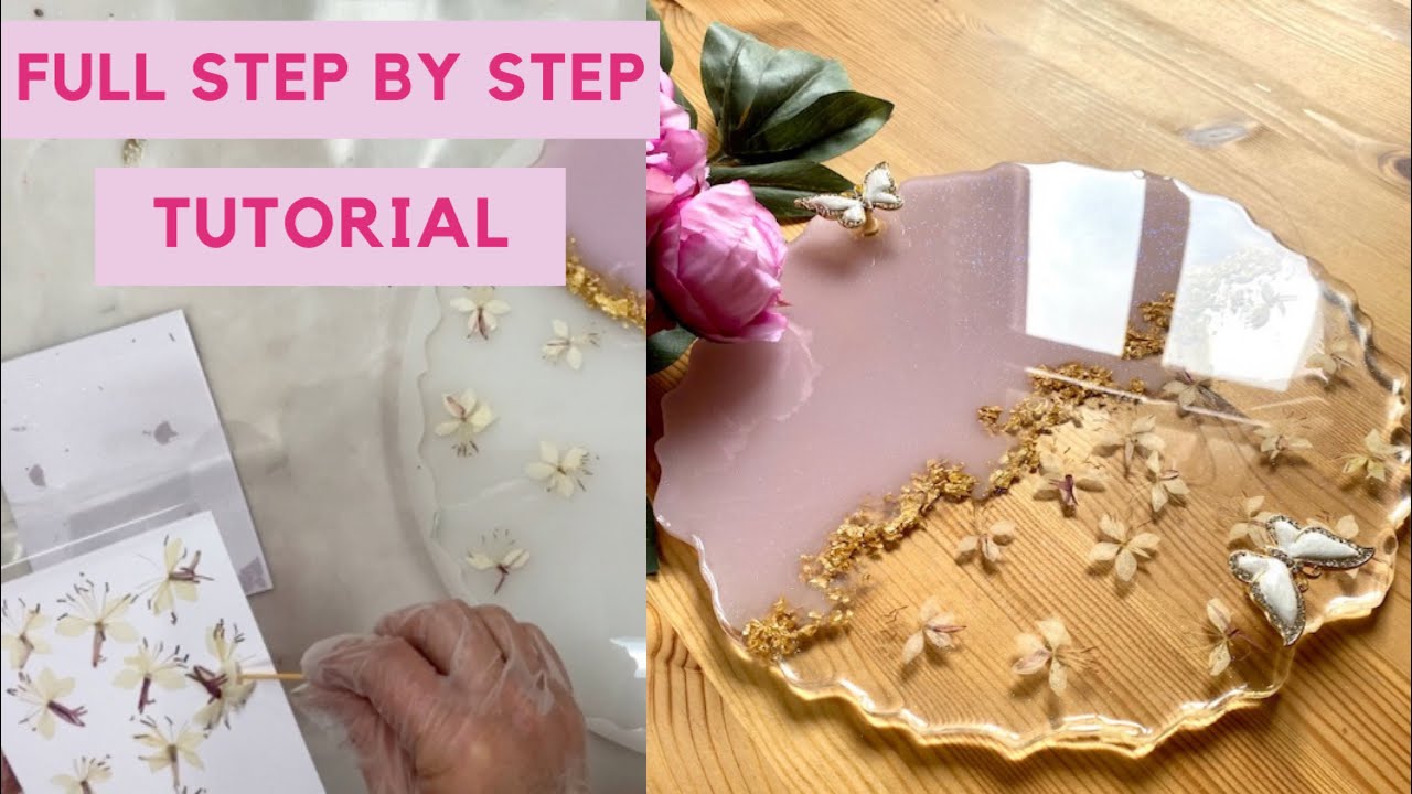 Creating Stunning Resin Art with Dry Flowers: Step-by-Step Tutorial  😱🔥Resin Art #diy #craft #howto 