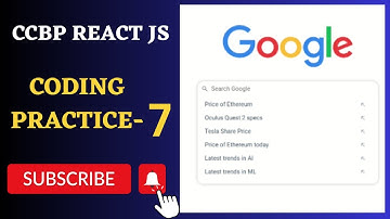 Google Search Suggestions | Coding Practice 7 | REACT JS | NxtWave | CCBP 4.0