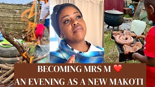 Becoming Mrs M | An Evening As A New Makoti | Bonding With My Sisters in love | Cooking | Braaing