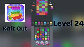 🧶 Knit Out Level 24 Walkthrough | Step-by-Step Guide 🎮 | SolutionGuruji