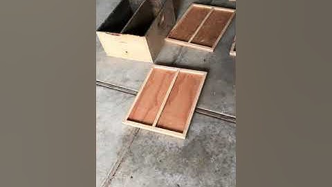How to split a 10 frame hive box base into two nuc bases.