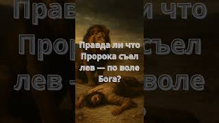 Правда ли что Пророка съел лев — по воле Бога?
