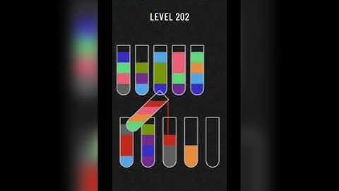 Water sort puzzle level 202