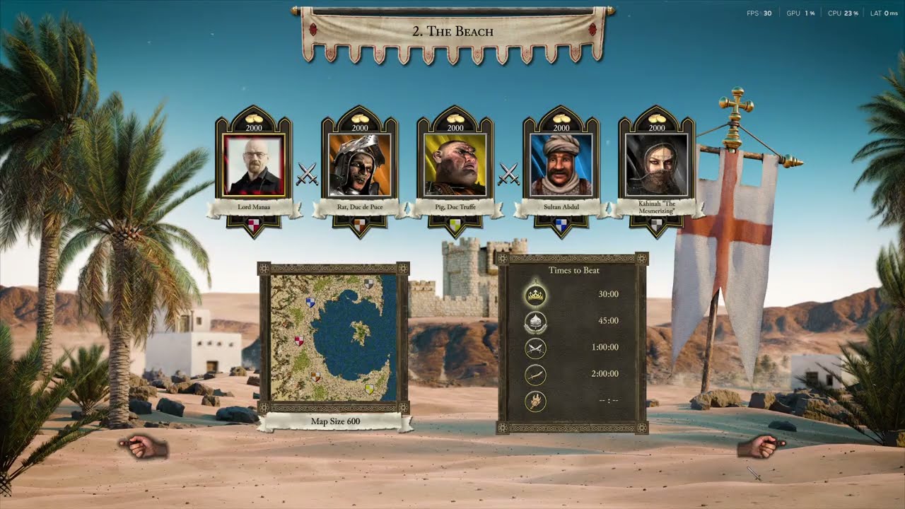 The Beach – Trail of the Lamb (Mission 2) in Under 15 Minutes | Stronghold Crusader DE       