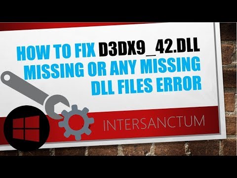 d3dx9_42.dll is missing nfs 11