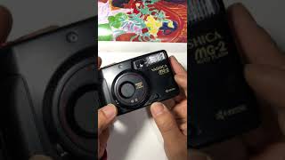 Kyocera yashica mg-2 daewoo mg-2 film camera how to load a film and use 야시카 mg-2 필름 카메라 사용법