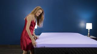 Deco Home - Ventilated 3-Inch Queen Memory Foam Mattress Topper with Infused Lavender Scent