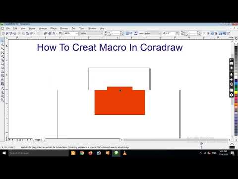How to Make Macro/Action in CorelDraw
