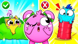 Play Games Safely 🙈🙀 Hide And Seek | Funny Kids Songs & Nursery Rhymes | Baby Zoo Club