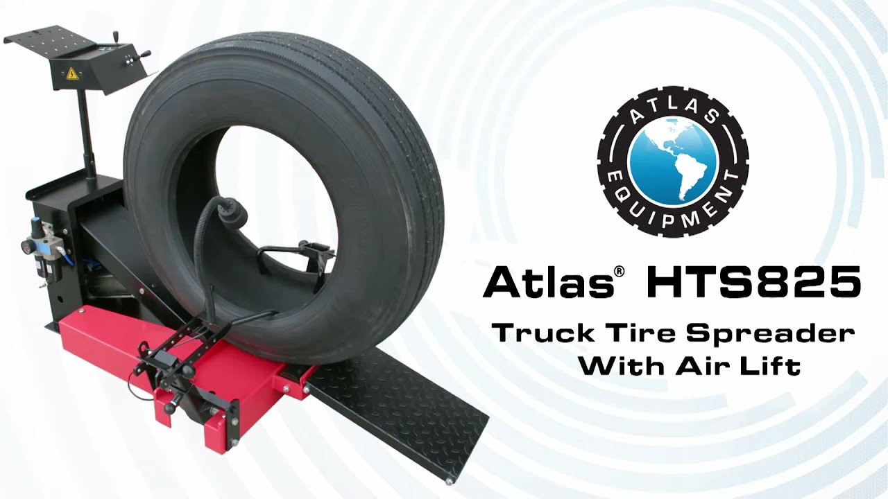HTS825 Truck Tire Spreader with Air Lift YouTube