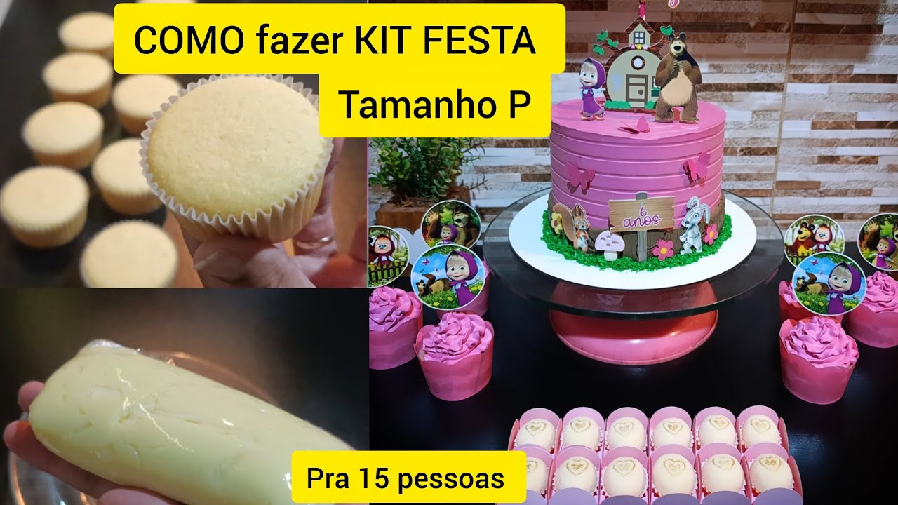 COMO FAZER KIT FESTA TAMANHO P/ VÍDEO COMPLETO 