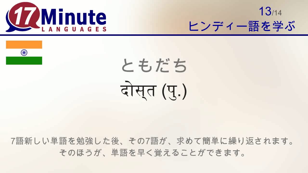 ヒンディー語を学ぶ パート２ Youtube