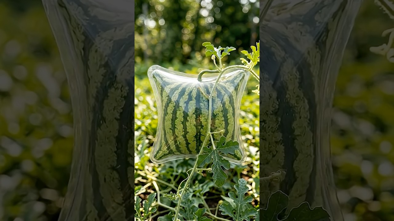 This Watermelon is actually a PILLOW! 🍉😱 #gardenlife #shorts #creative