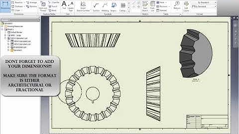 Inventor - Orthographic with Detail View