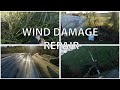 Fixing damage caused by the wind and shed maintenance