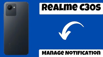 Realme C30s Notification Settings || Manage Notification