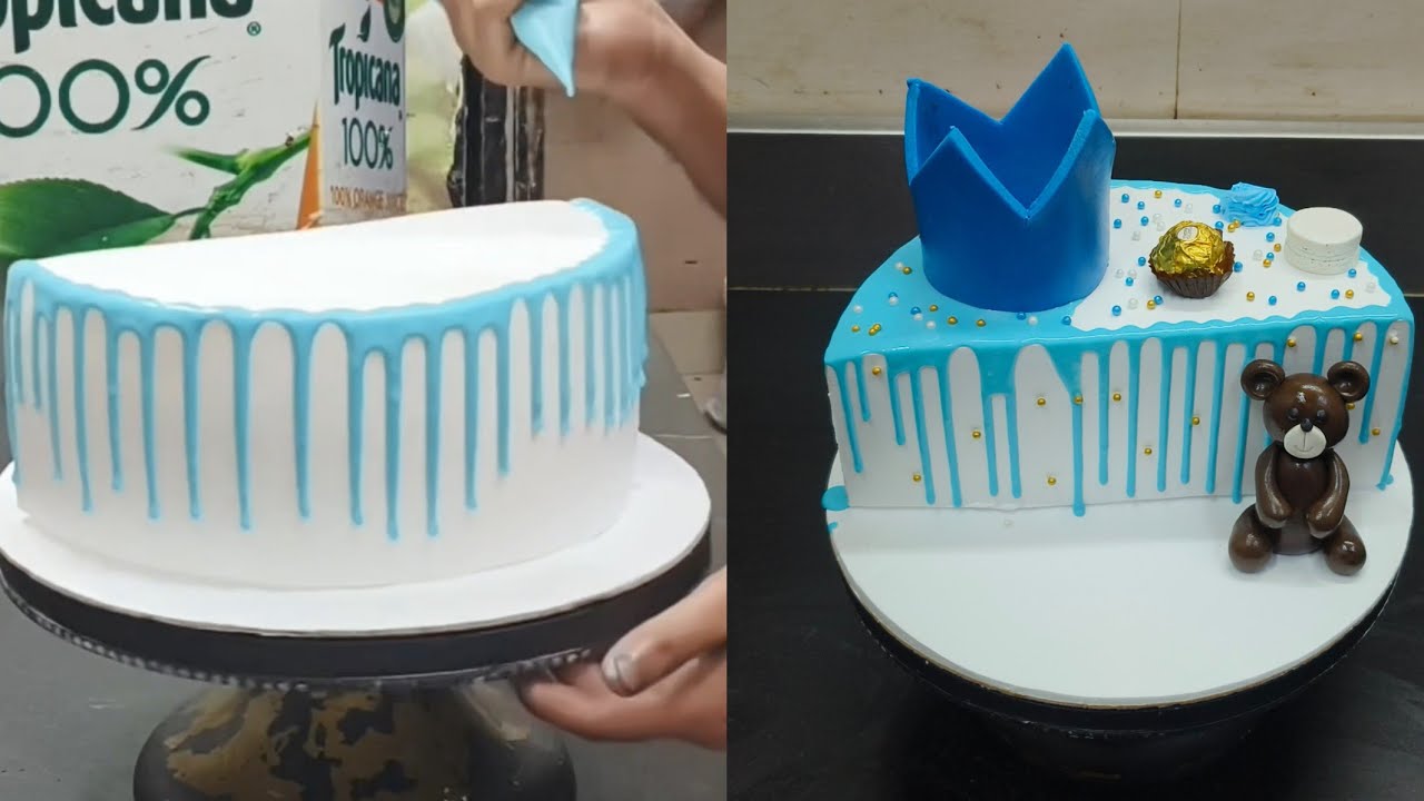 Half birthday cake ideas | Half cake design | Half birthday cake malayalam  | 6 month baby girl cake