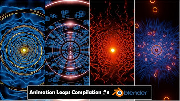Animation / VJ Loop Compilation #3 - Blender EEVEE - Abstract Sci-Fi