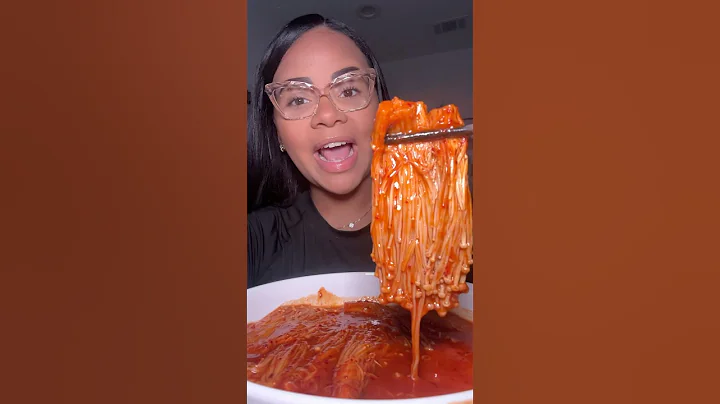 enoki mushrooms  #shorts