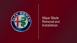 Wiper Blade Removal and Installation | How To | 2021 Alfa Romeo Stelvio