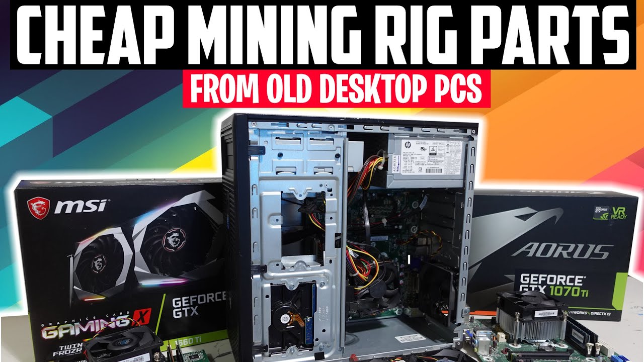 How to get Cheap GPU Mining Rig Parts From Old Desktop PCs - YouTube