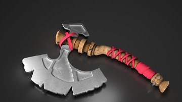 How to Make Battle Game Axe Model | Autodesk 3DS MAX + Substance 3D Painter