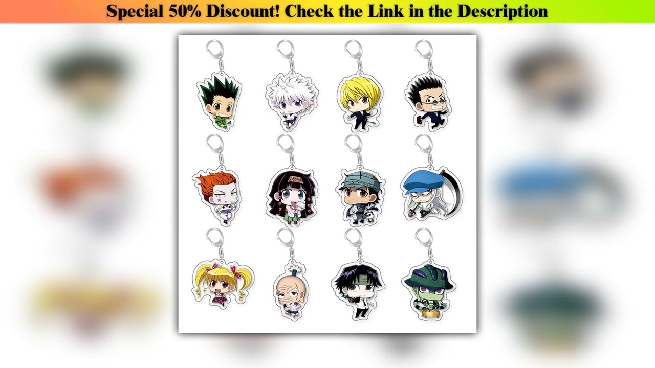 Best Seller Anime GOODS Acrylic Keychain cute y2k full-time hunter keychain for bag keys car key ba