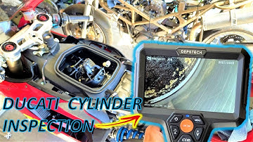 Borescope Motorcycle Engine Cylinder Inspection  | DEEP inside the Ducati Vee