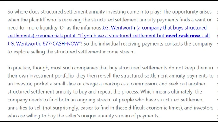 structured settlement annuity companies