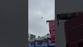 Disneyland Spiderman Animatronic Character Flips Through Air