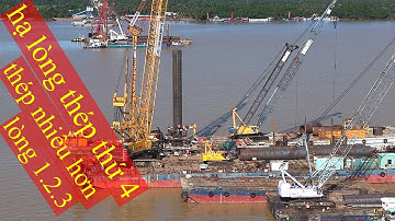 cầu đại ngãi trụ tháp dây văn bê tông đường thủy chuẩn bị bơm bêtông trụ p23