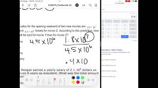 Unit 2: Exponents and Scientific Notation Assessment