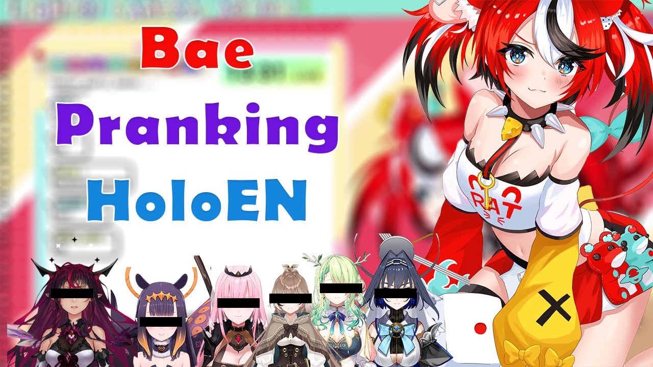 Bae Pranking Ina, Calli, IRyS, Kronii, Mumei, Fauna for the 1 month Anniversary!!!!