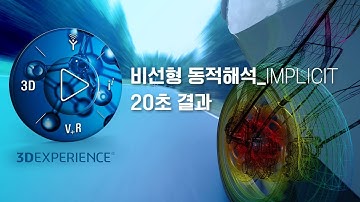 [CAE] 아바쿠스와 솔리드웍스가 하나가 되어 Implicit 비선형동적해석을 한다_0.1초 결과해석