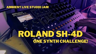 Roland SH-4d live studio - One Synth Challenge