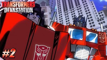 Transformers Devastation - Xbox 360 / PS3 Gameplay Playthrough - Chapter 1 City of Steel PART 2