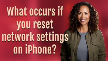What occurs if you reset network settings on iPhone?