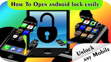 How To Unlock any Android Password or Pattern ,without password and without rooting device