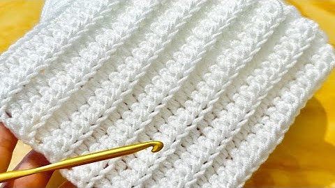 EASY Crochet Stitch for Warm Blanket,Shawl, Scarf & Cardigan❄️ New Crochet Pattern
