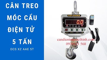 OCS XZ AAE 5T | Cân treo móc cẩu điện tử 5 tấn | Cân điện tử 5000kg