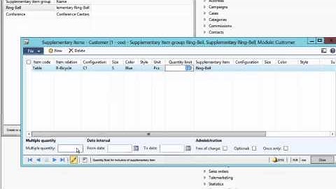 AX 2012 - Supplementary Product