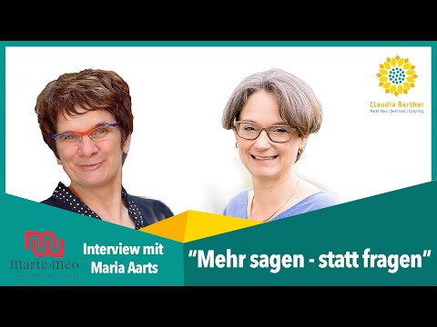 Interview mit Maria Aarts: «Mehr sagen - statt fragen»