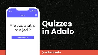 Quizzes in Adalo