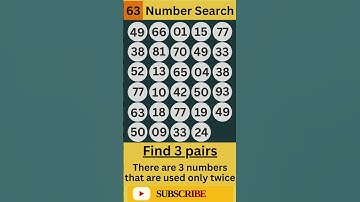 Number Search Challenge 63– How Fast Can You Spot the Match? ⏱️ Let’s Play! #puzzle#Memory#braingame