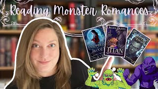MONSTER ROMANCE READING VLOG | I Read Monster Romance For A Week!